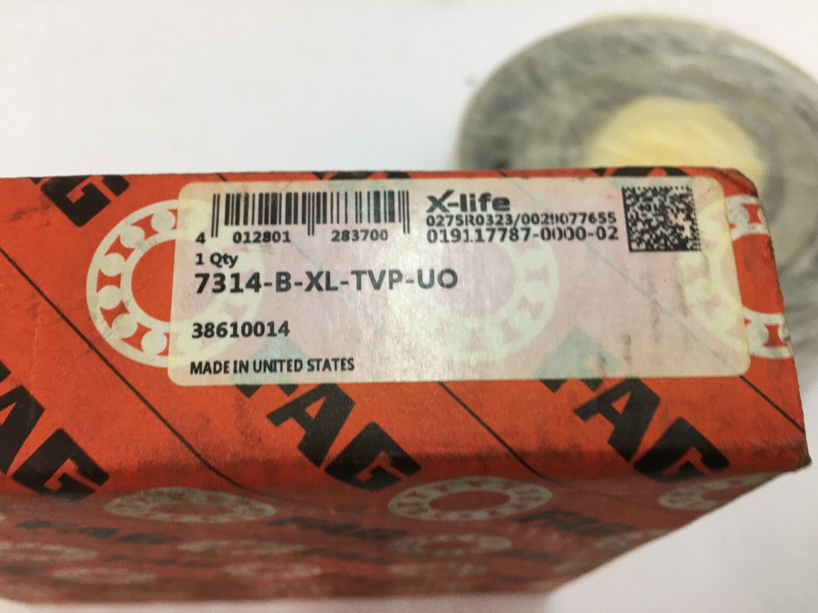 FAG 7314-B-XL-TVP-UO Angular Contact Bearing 70x150x35 mm 7314BXLTVPUO 7314B USA