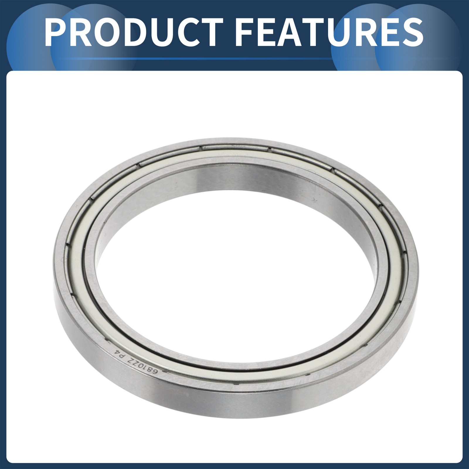 6810ZZ P4 50x65x7mm Deep Throat Bearings 1Pcs for Scooter/Skateboard