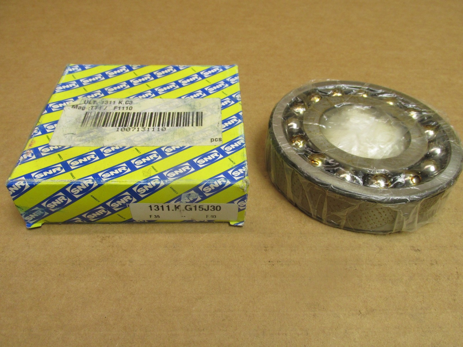 SNR 1311KG15J30 Self Aligning Bearing 55x120x29 mm 1311 K G15 J30 1311K France