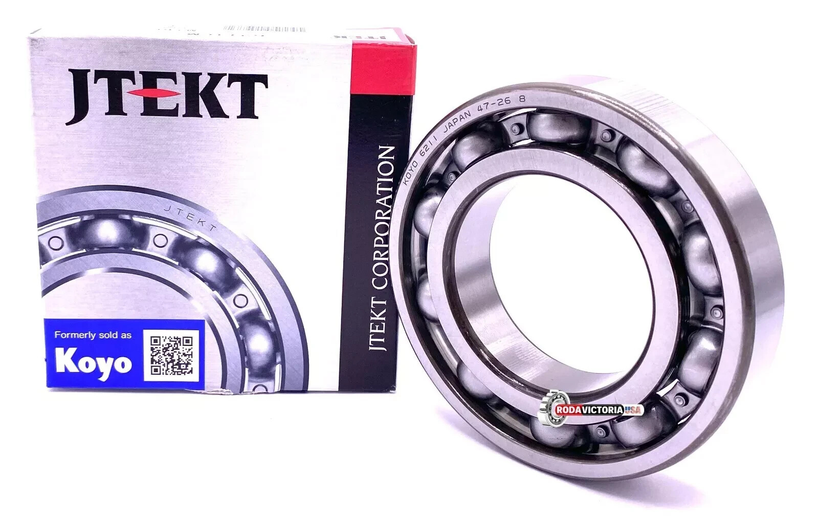 KOYO Japan 6211 Deep Groove Ball Bearing, OPEN Type, No Seals 55x100x21 mm