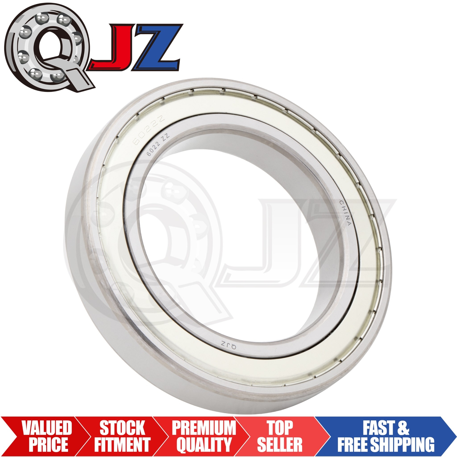 [Qty.1] 6022-ZZ Radial/Deep Groove Ball Bearing [110mm ID x 170mm OD x 28mm W]
