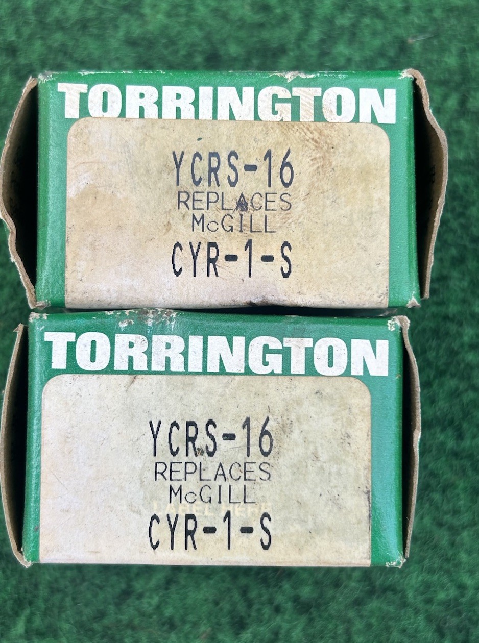 2 Pack Torrington YCRS-16, 1″ Cam Yoke Roller Bearings Replaces McGill CYR-1-S