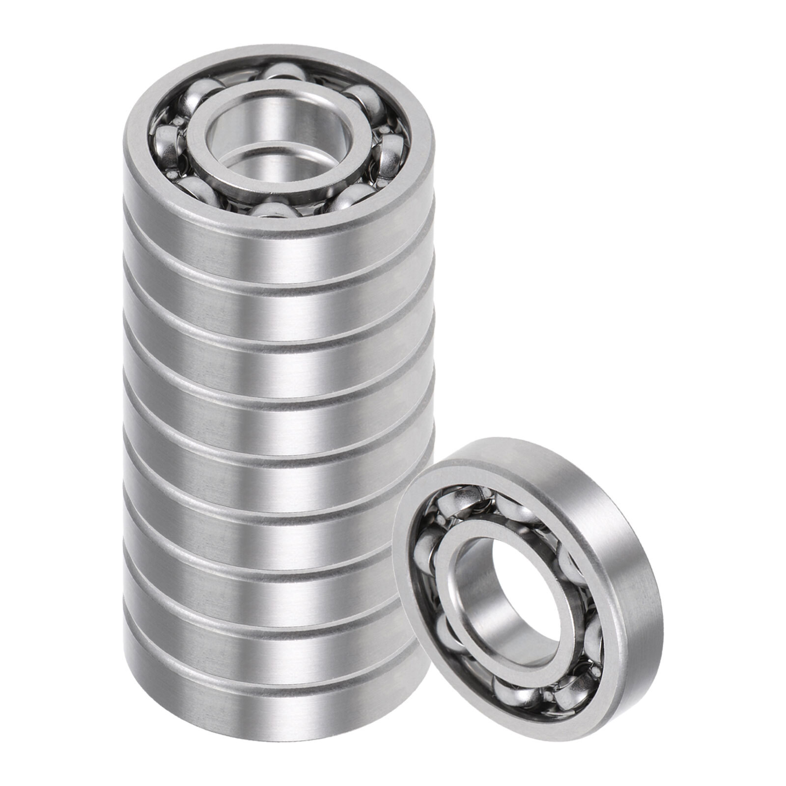 10pcs R8 Deep Groove Ball Bearings 1/2″x1-1/8″x1/4″ Open Type Chrome Steel Z2