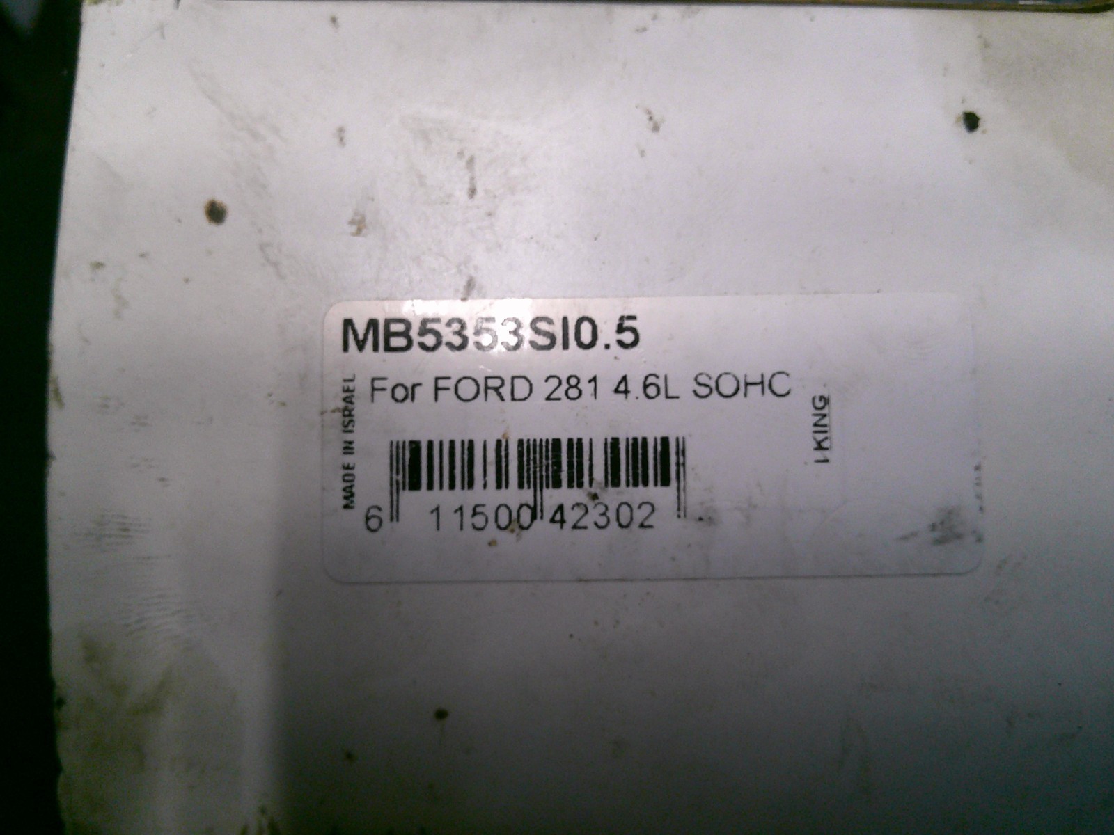 King Engine Bearings MB5013XP STDX Main Bearing