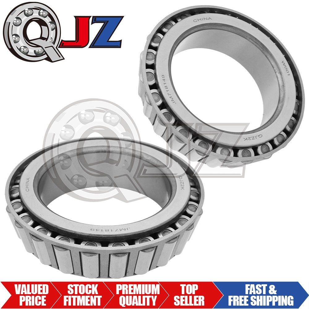 [2-Pack] JM718149 Tapered Roller Bearing Single Cone [90 mm Bore x 35 mm W]