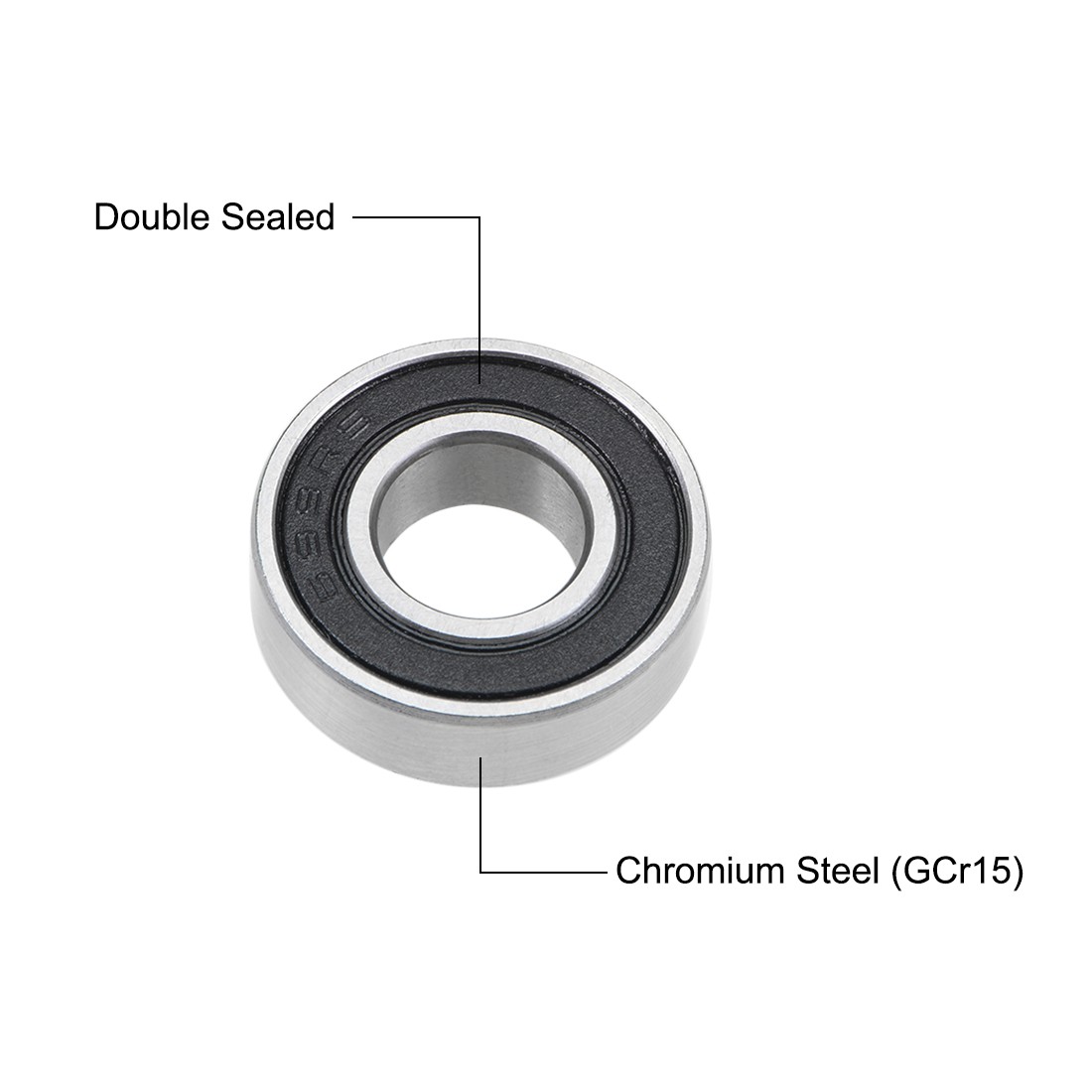 699-2RS Deep Groove Ball Bearings 9x20x6mm Double Sealed Chrome Steel P6 2pcs