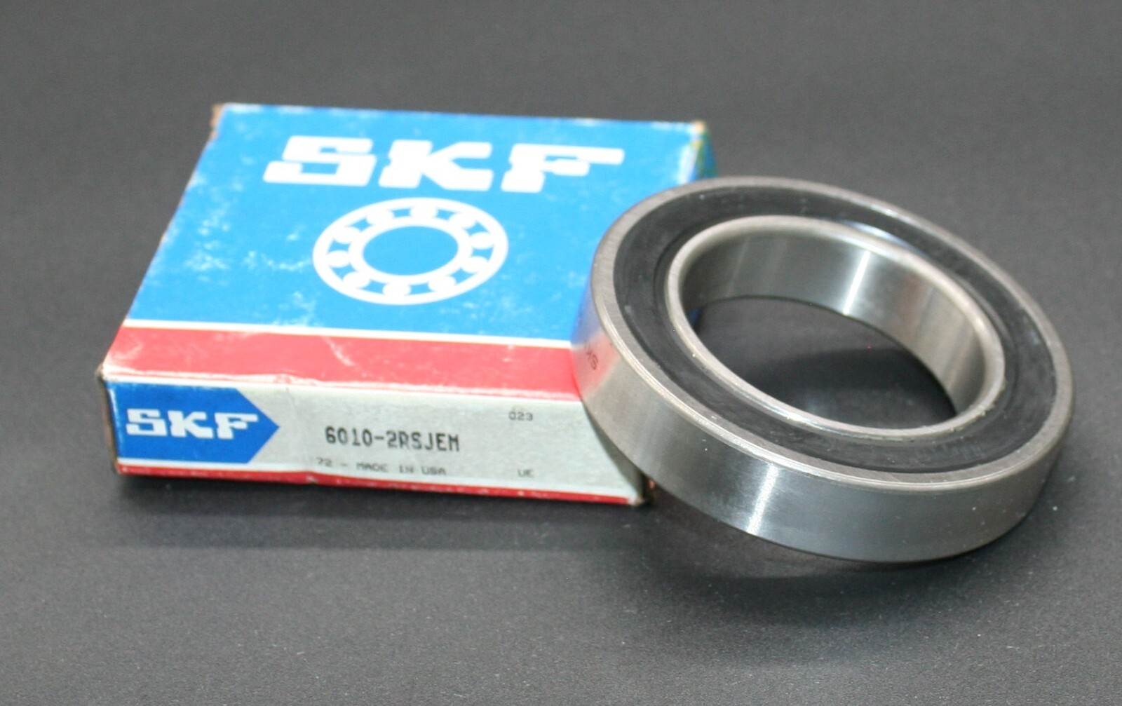 One (1) SKF 6010 2RSJEM Deep Groove Bearing 50MM ID 6010 2RS/C3 USA NEW