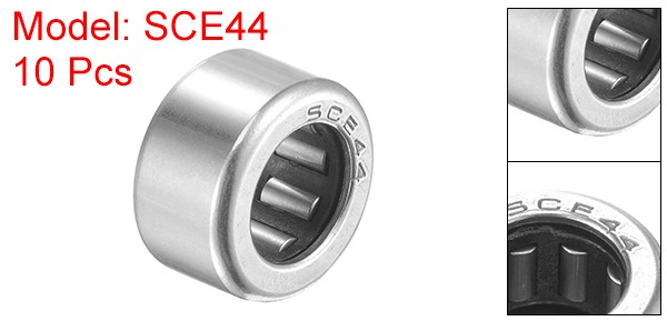 10pcs SCE44 Needle Roller Bearings 1/4″ x 7/16″ x 1/4″ Chrome Steel Open End