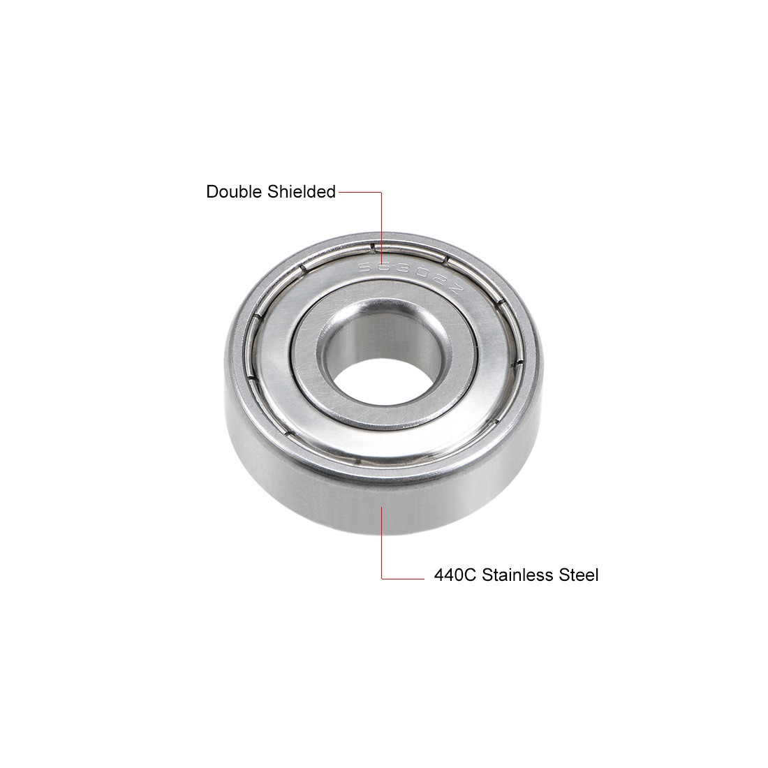 S6302ZZ Stainless Steel Ball Bearing 15x42x13mm Double Shielded 6302Z Bearings