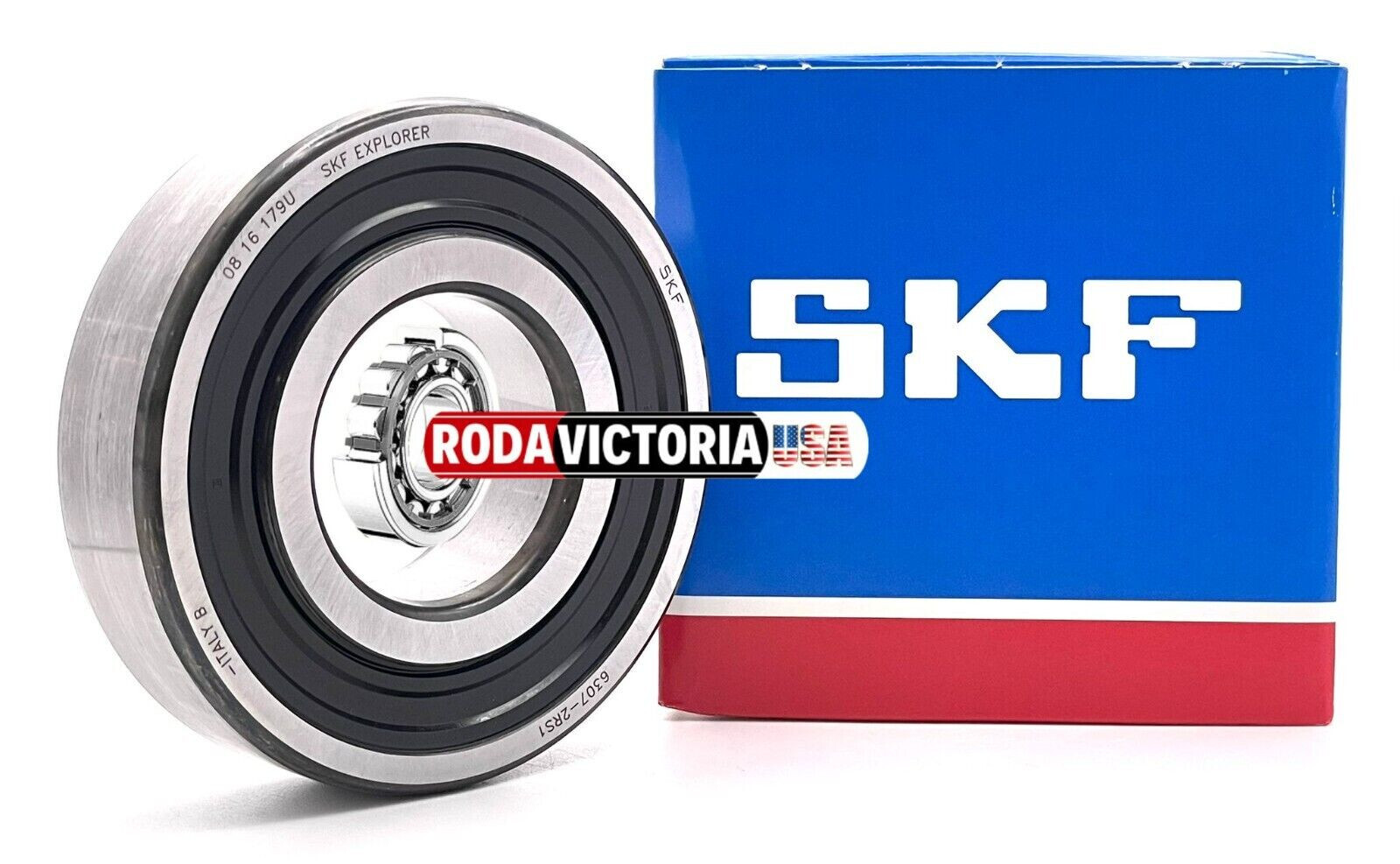 SKF 6307 2RS1 DEEP GROOVE BALL BEARING, RUBBER SEALED 35x80x21 mm