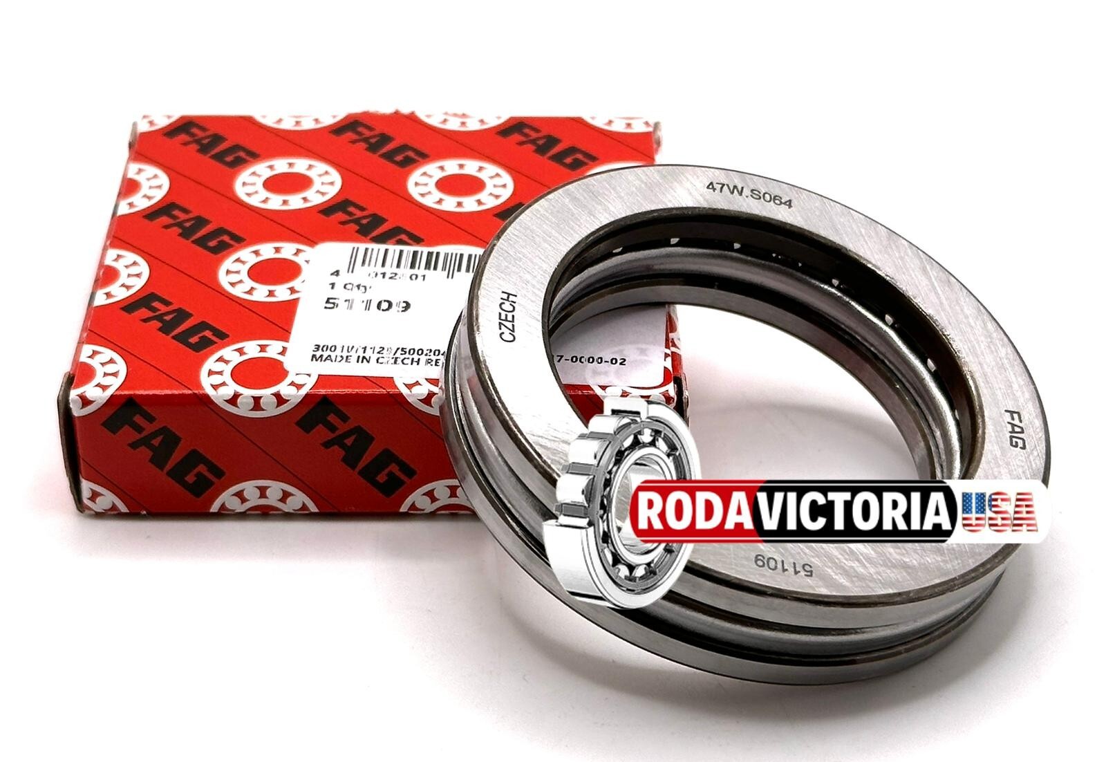 FAG 51109 Thrust Ball Bearings 45x65x14mm