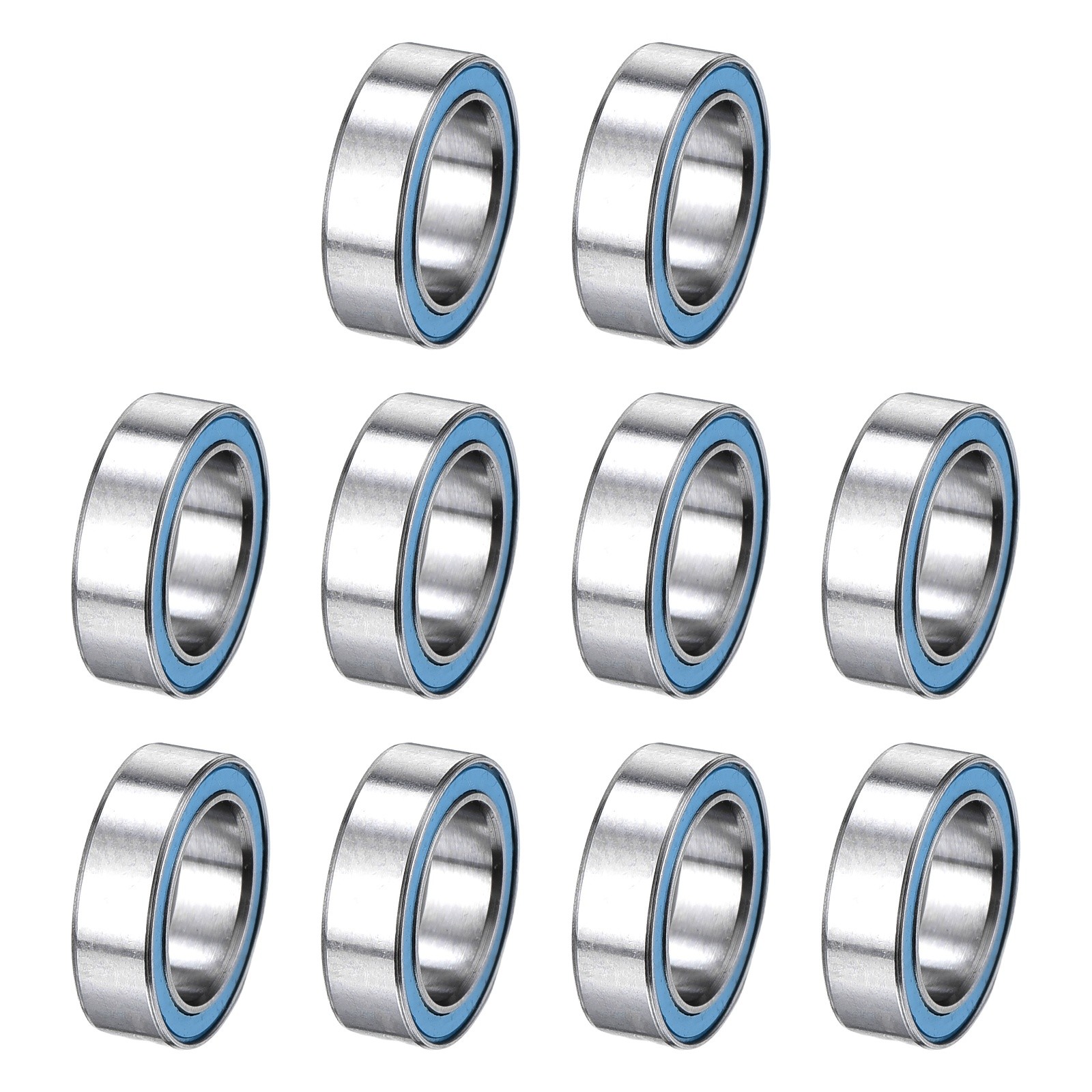 10Pcs MR128-2RS Deep Groove Bearing 8x12x3.5mm Double Sealed Chrome Steel ABEC-7