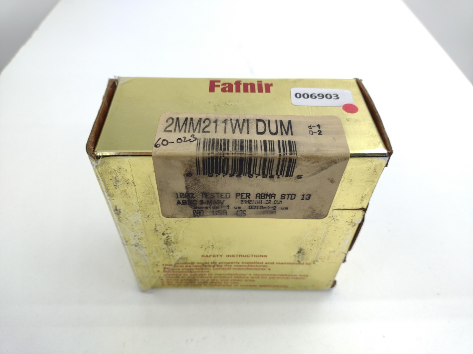 *** Fafnir 2MM211WI DUM Precision Mach Tool Angular Cntct Brg 55 mm Bore (1 set)
