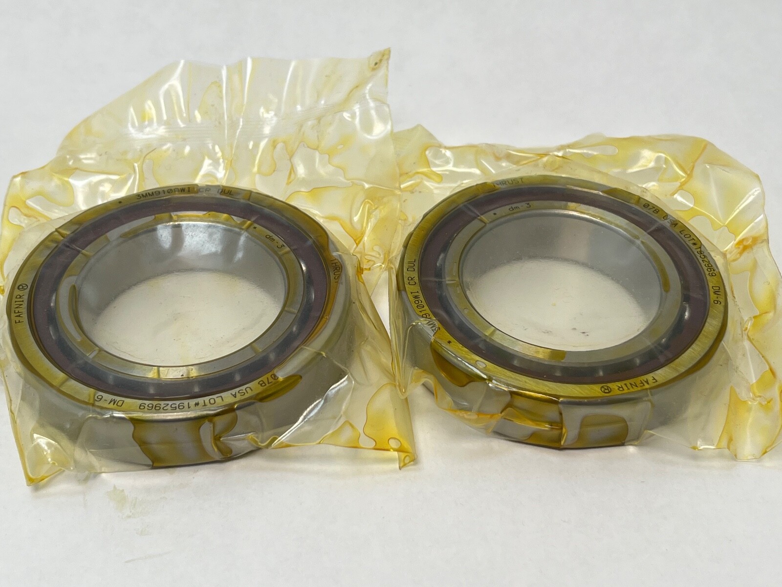 Fafnir 3MM9109WI-DUL Bearing 7009-A 3MM-9109-WI-CR-DUL Timken 45x75x16 mm 2 Pcs