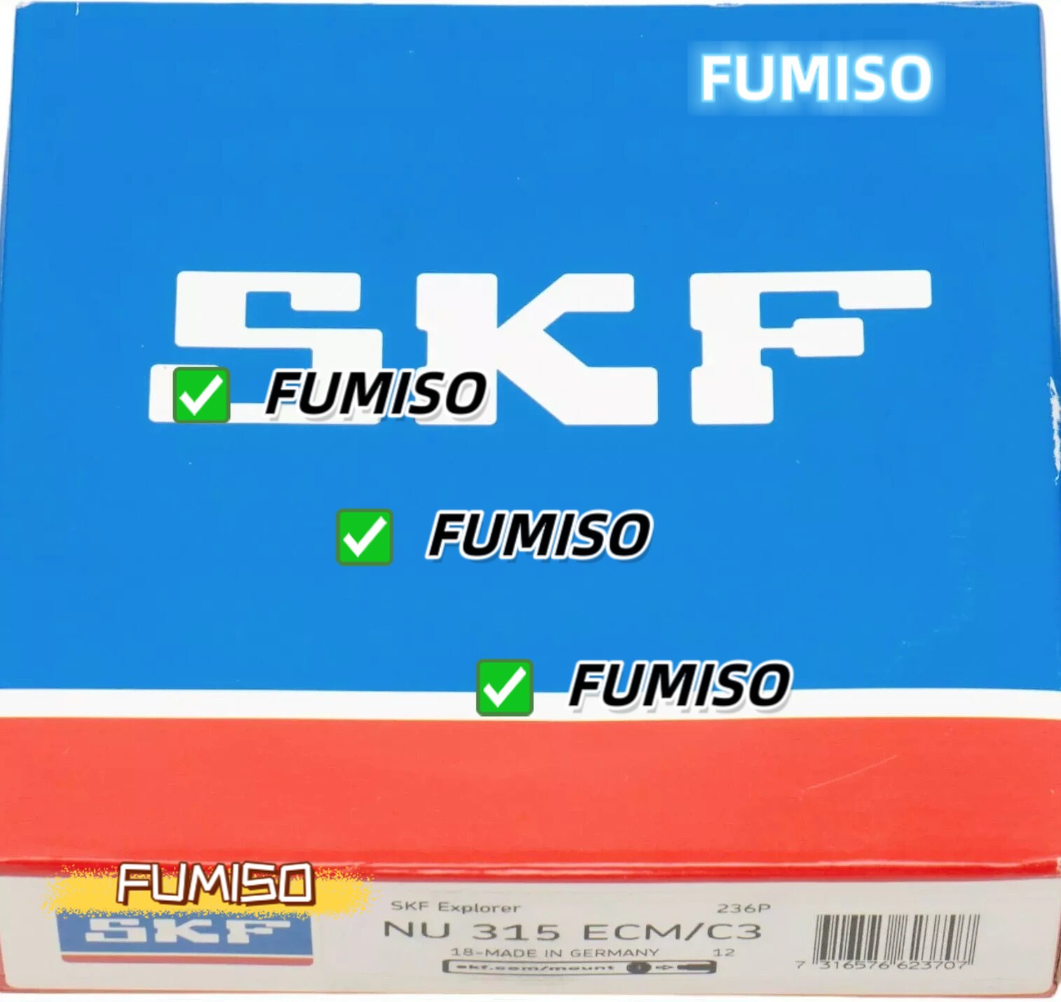 1PC NEW SKF NU 315 ECM/C3 cylindrical roller bearing Fast shipment