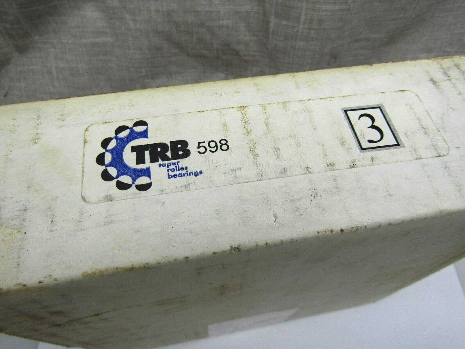 Timken TRB 598 -30000 *3 Class 3 Precision Tapered Roller Bearing Cone