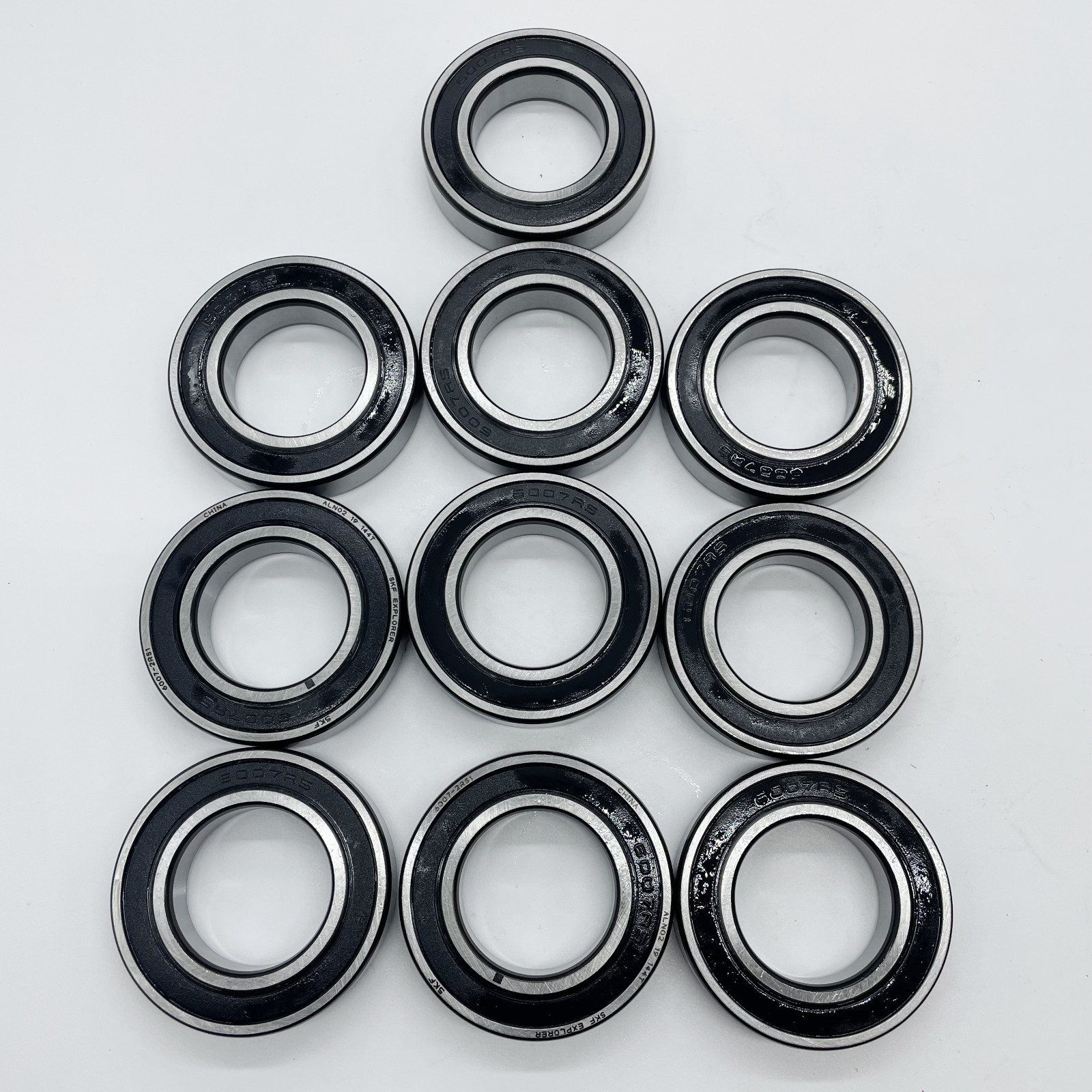10x 6007 2RS1 Rubber Sealed Deep Groove Ball Bearing 35x62x14mm 6007RS