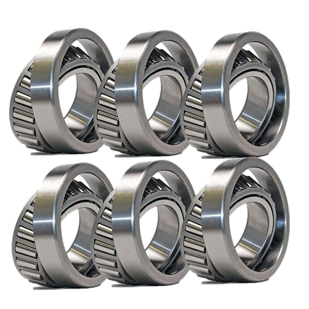 6-Pack L44649/10 Tapered Roller Bearing Cup Cone Set ID-1.050″OD-1.990″