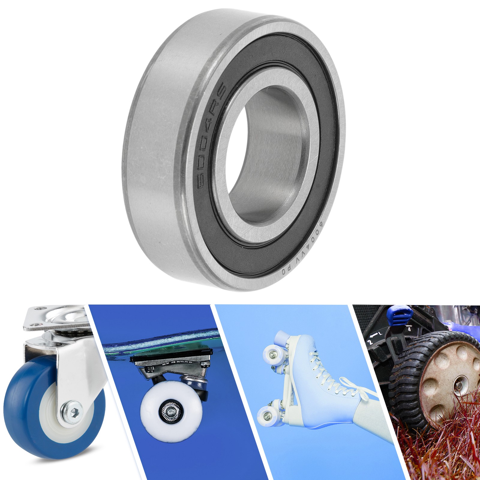 6004VV Deep Groove Ball Bearings P0 20x42x12mm 1 Pc Scooter Skateboard Wheel