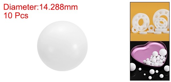 10 Pcs 14.288mm POM Bearing Balls Solid Plastic Bearing Ball Precision POM Balls