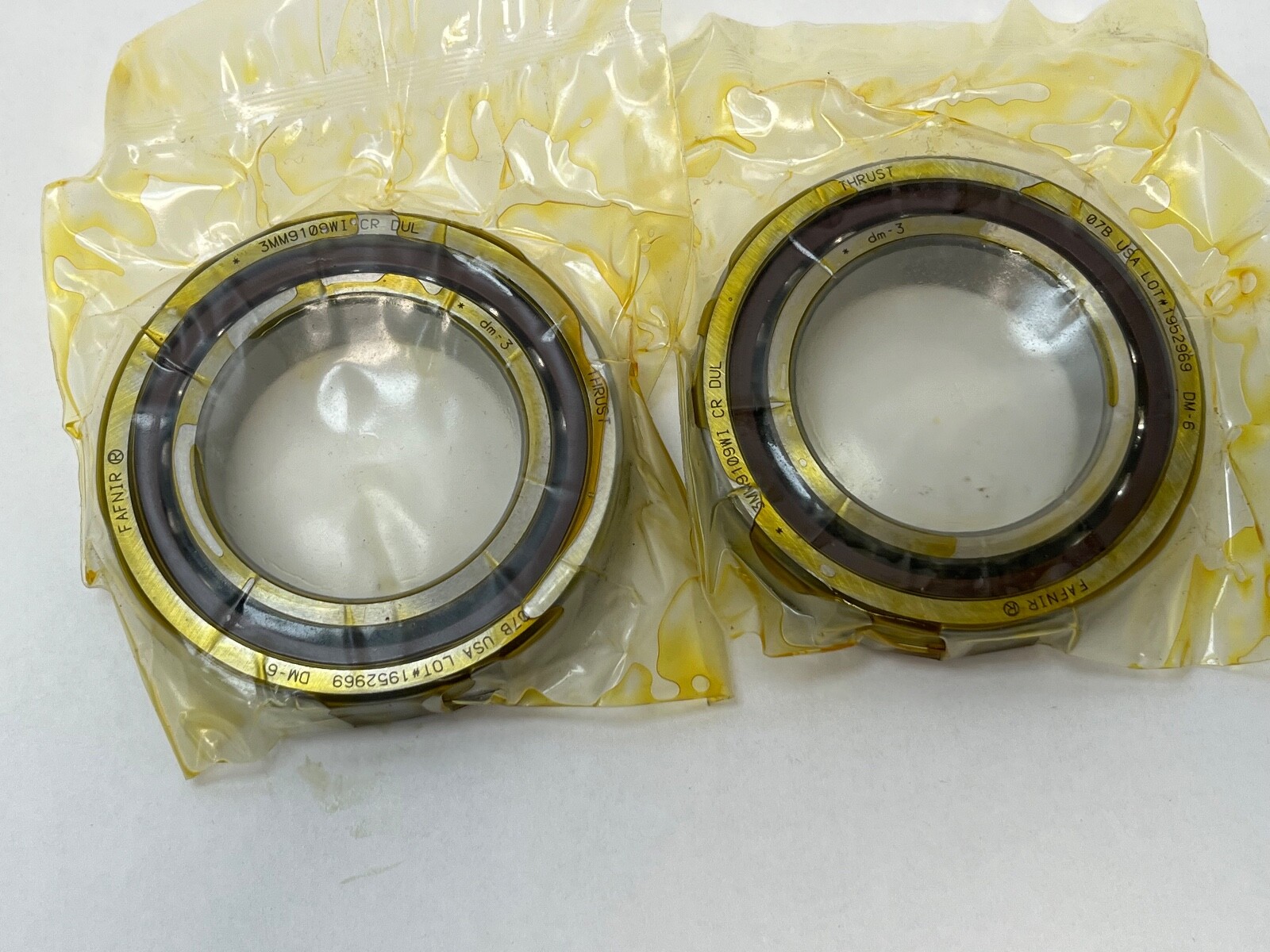Fafnir 3MM9109WI-DUL Bearing 7009-A 3MM-9109-WI-CR-DUL Timken 45x75x16 mm 2 Pcs