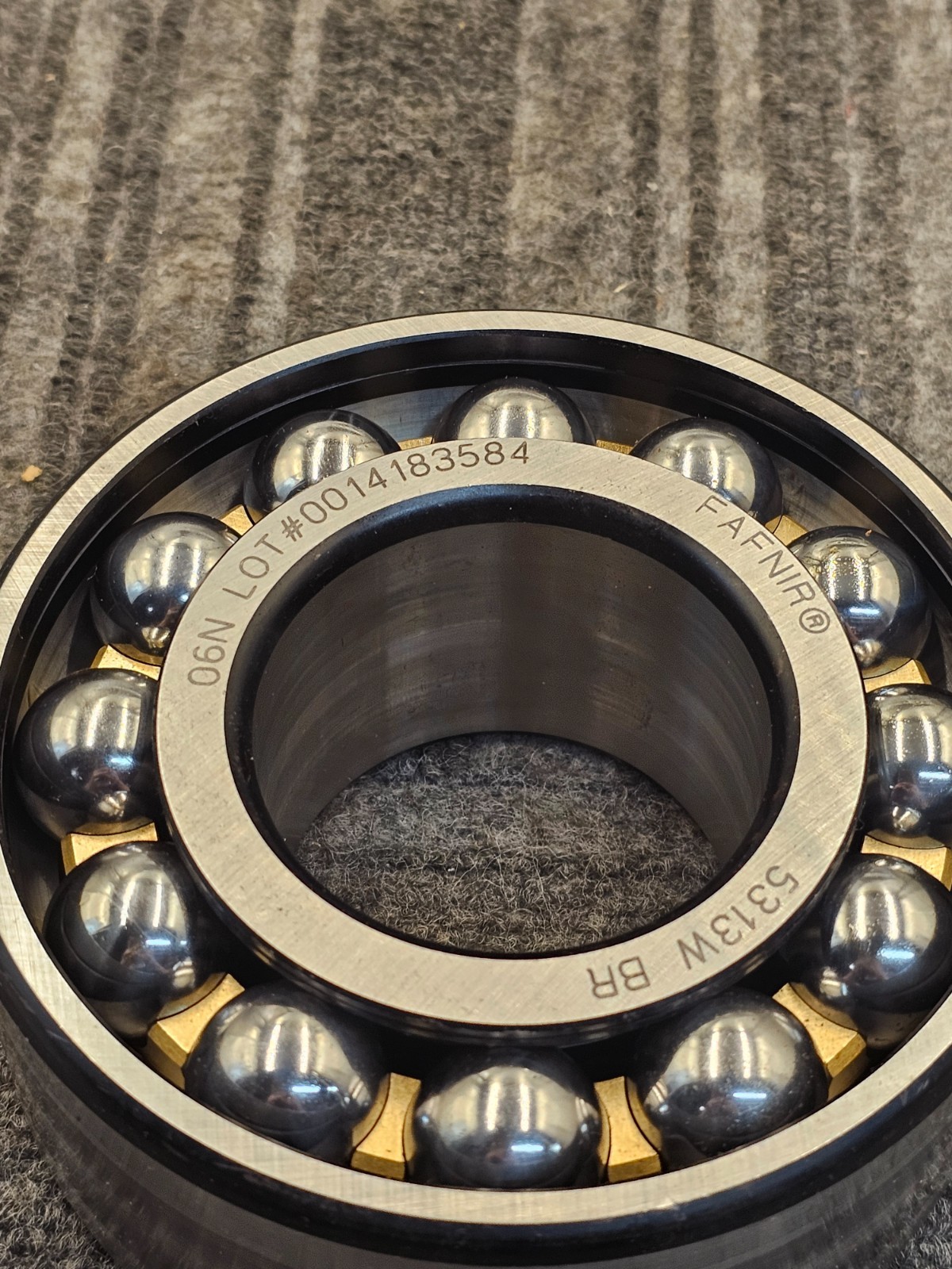 Timken Fafnir 5313WBR Double Row Angular Contact Bearing 65 mm Bore, 140 mm OD