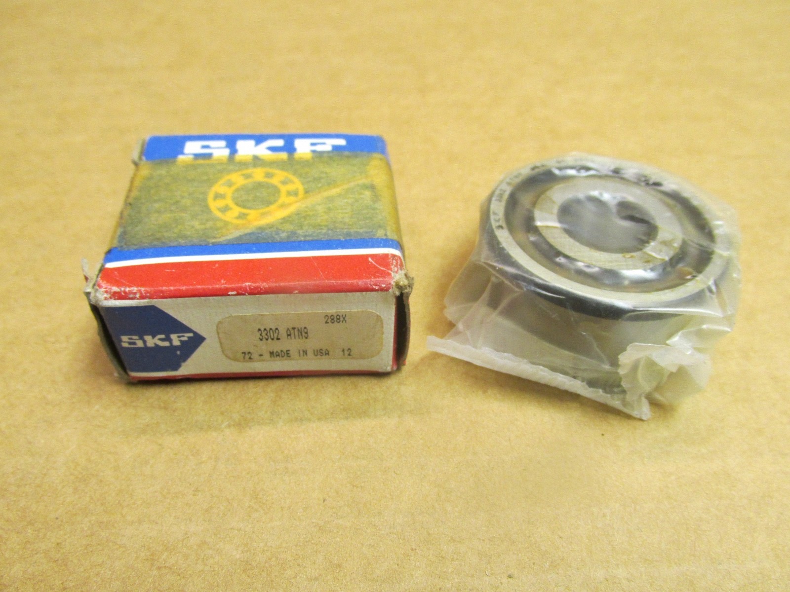 SKF 3302-ATN9 Angular Contact Bearing 15x42x19 mm 5302 3302 ATN9 3302A TN9 USA