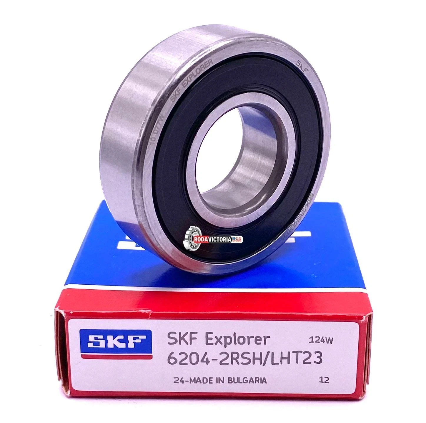SKF 6204 2RS1 C3 LHT23 Deep Groove Ball Bearing, Rubber Sealed 20x47x14 mm