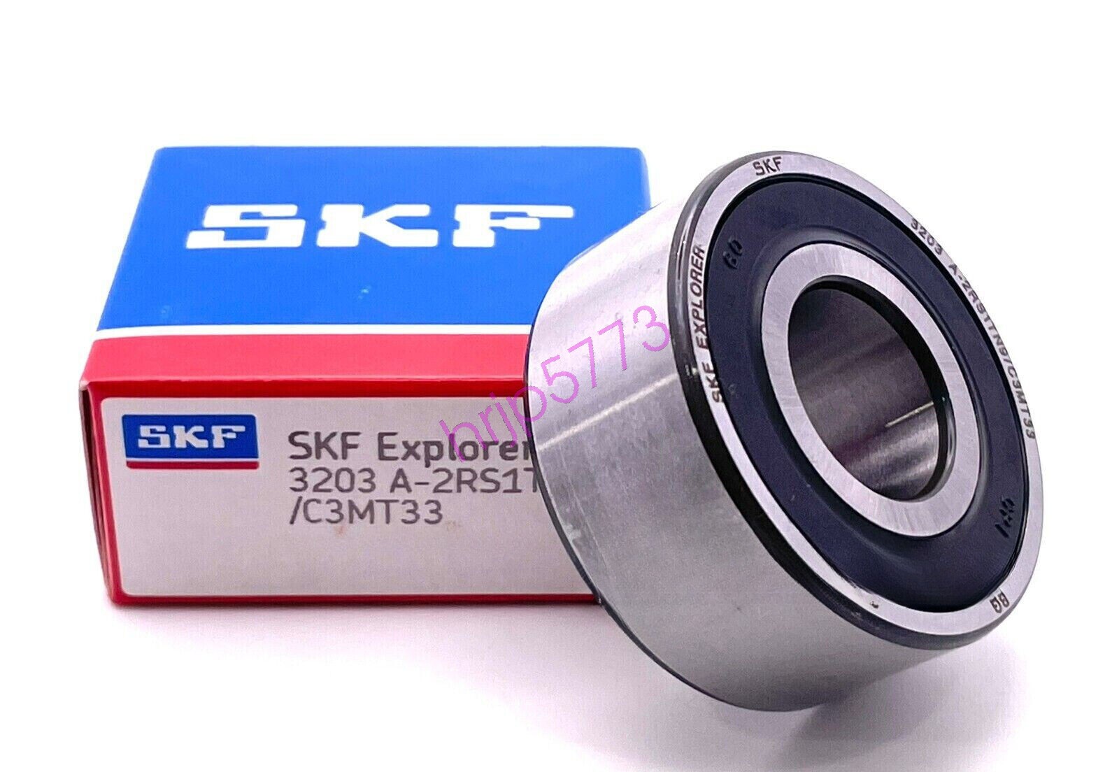 NEW SKF 3203 A-2RS1TN9/C3MT33 Double Row Angular Contact 17 x 40 x 0.6875″
