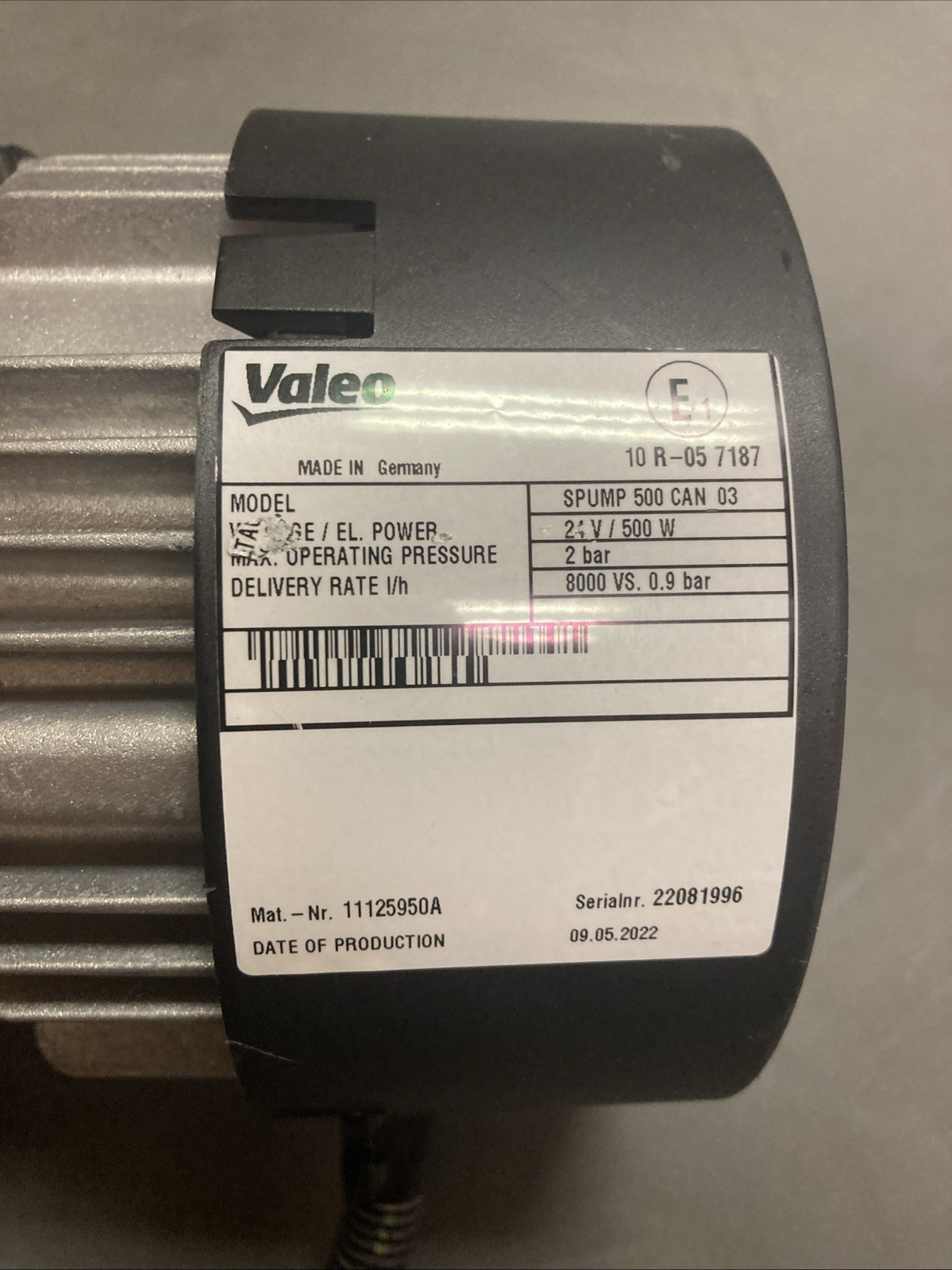 VALEO Water Pump SPUMP 500 CAN 03 11125950A | U.S.A. SELLER | USED…???