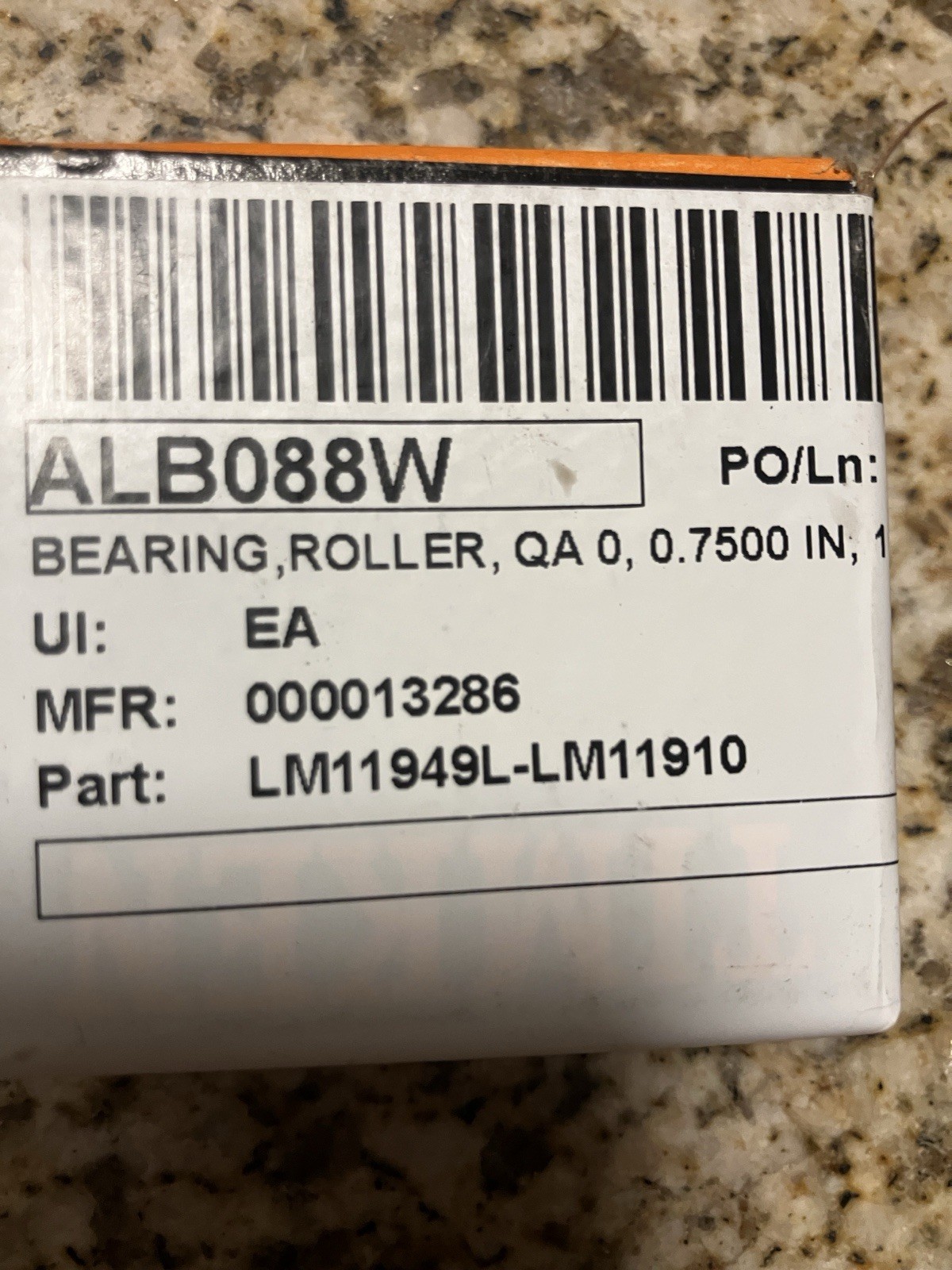 Timken Set2 LM11949 & LM11910 Cup & Cone