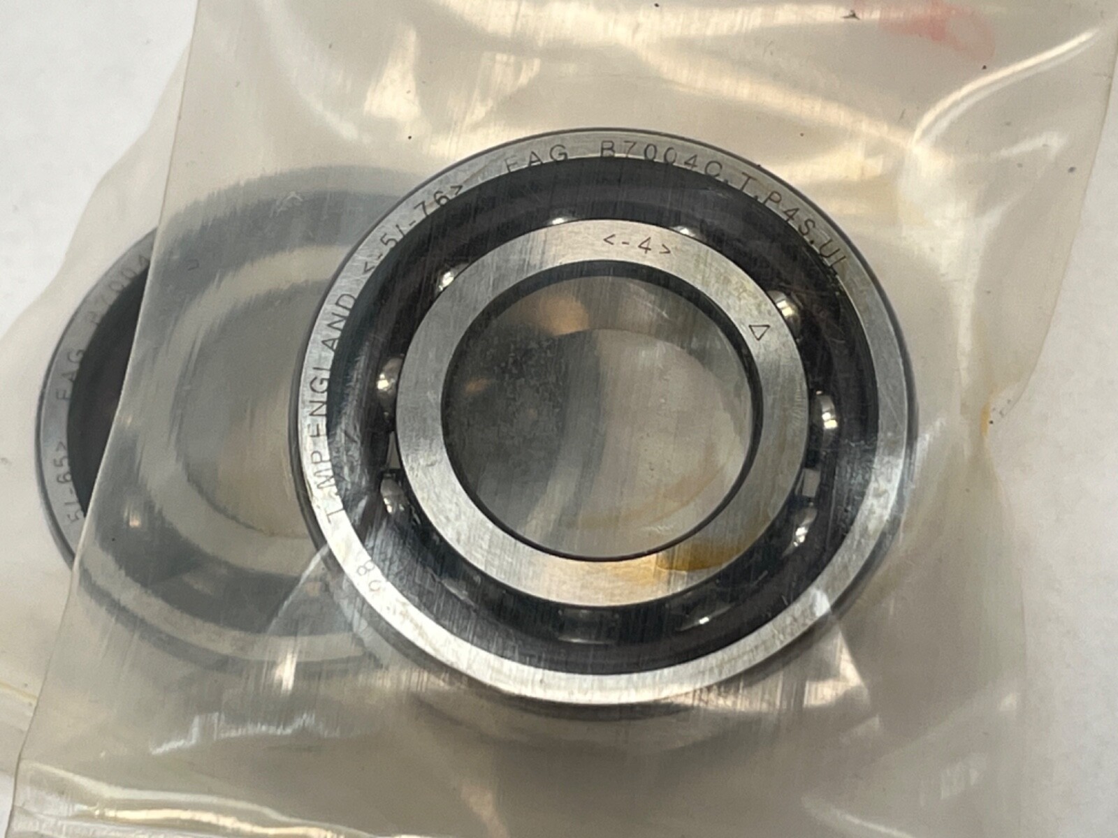 FAG B7004CT.P4S.DUL Bearing 20x42x12 mm 7004C B-7004-C-T-P4S-DUL England 2 Pcs
