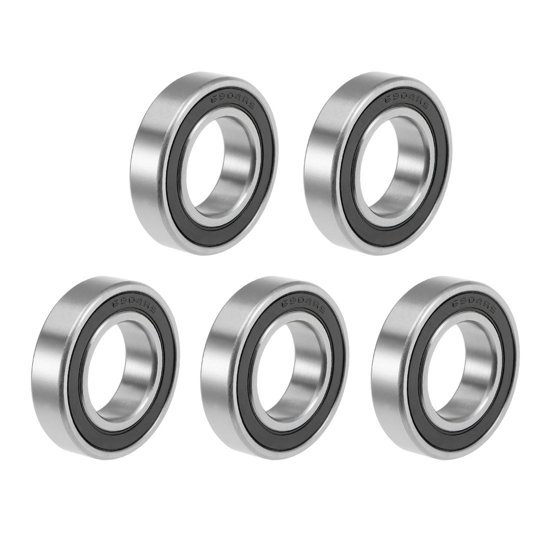 6904-2RS Deep Groove Ball Bearings Z2 20x37x9mm Double Sealed Carbon Steel 5pcs