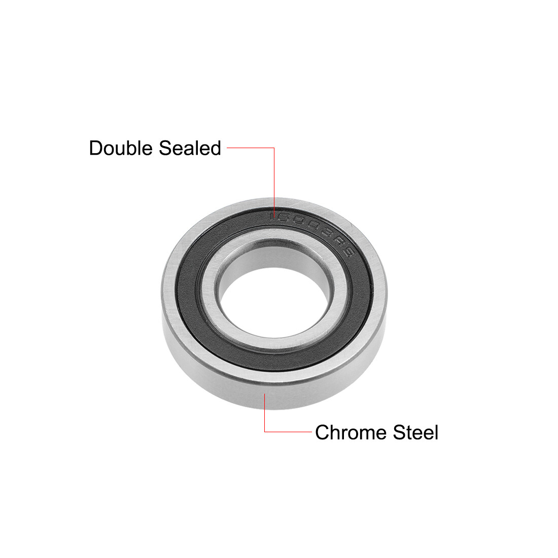 16003-2RS Ball Bearings Z2 17x35x8mm Double Sealed Chrome Steel 5pcs