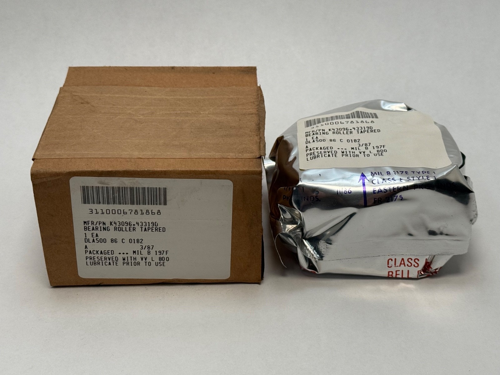 FAG K43096/43319D Double Taper Bearing Cone&Cup 0.96″ID 3-3/16″OD 43096 43319-D
