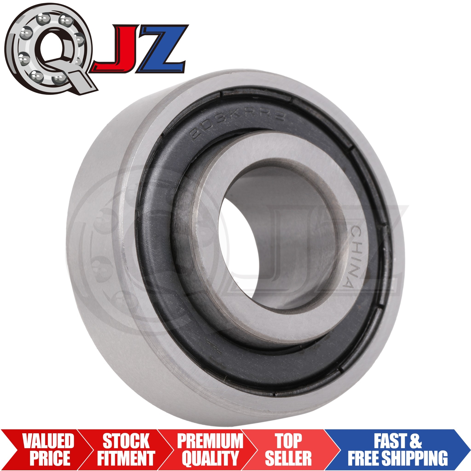 [Qty.1] New 203KRR2 Agriculture Felt-Seal Bearing [16mm ID x 38.1mm OD x 12mm W]