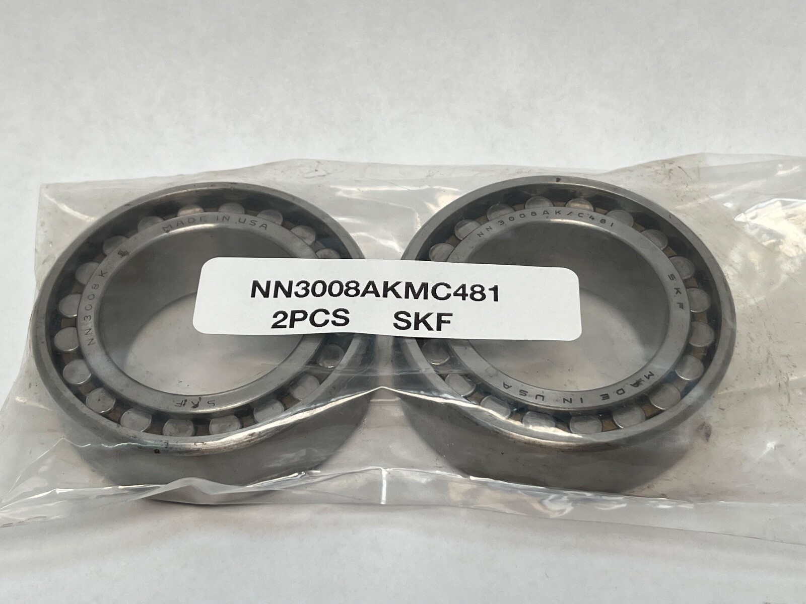 SKF NN-3008-AKMC/C481 Bearing 40x68x21 mm NN3008 NN-3008-A-K-M-P5 C481 USA 2 Pcs