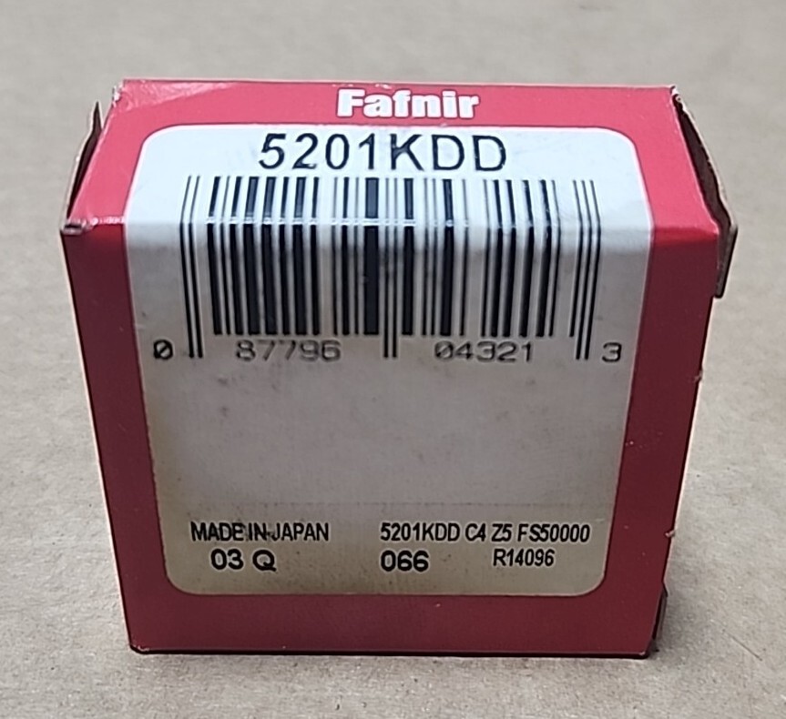 *BRAND NEW* Fafnir 5201KDD Double Row Ball Bearing 12mm Bore 32mm OD + Warranty!