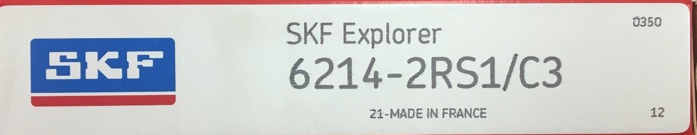 6214-2RS C3 SKF Bearing 70x125x24 (mm)