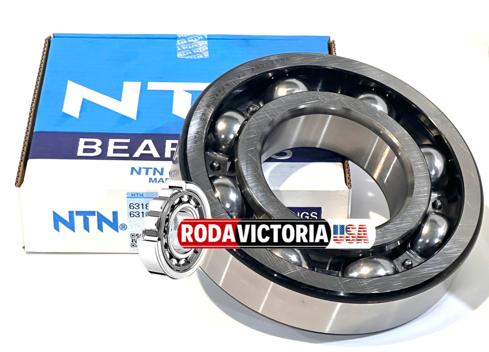 NTN JAPAN 6318 C4 BALL BEARING, OPEN TYPE, NO SEALS 90x190x43mm