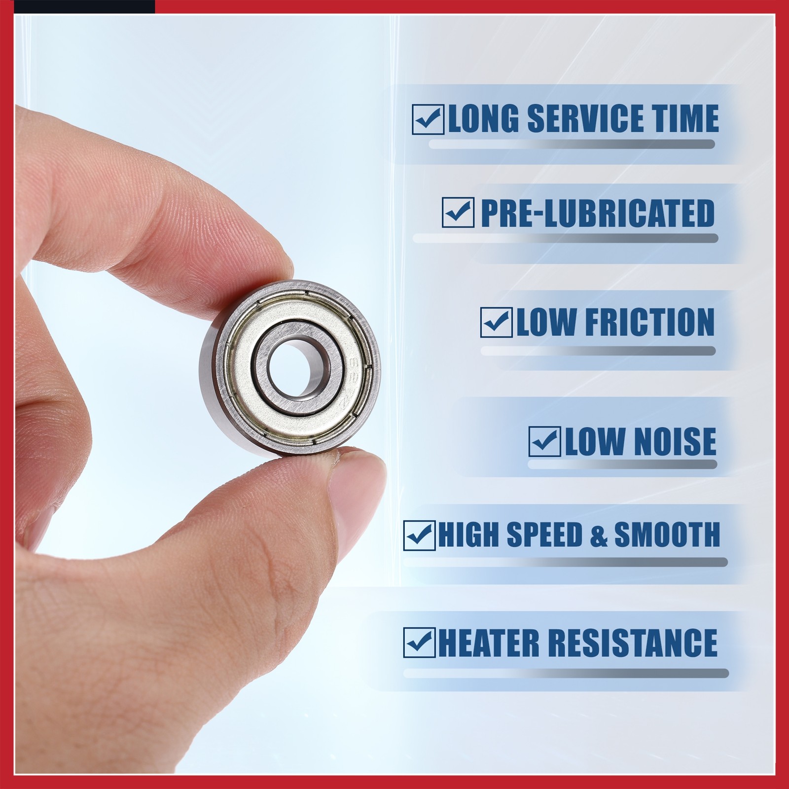 20pcs 627ZZ 7x22x7mm Single Row Deep Groove Ball Bearings