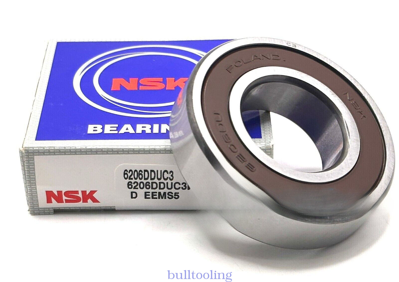 NSK 6206 VV C3 BEARING RUBBER SEALS 30x62x16 mm 6206 VV C3 6206 2RS RS=SKF