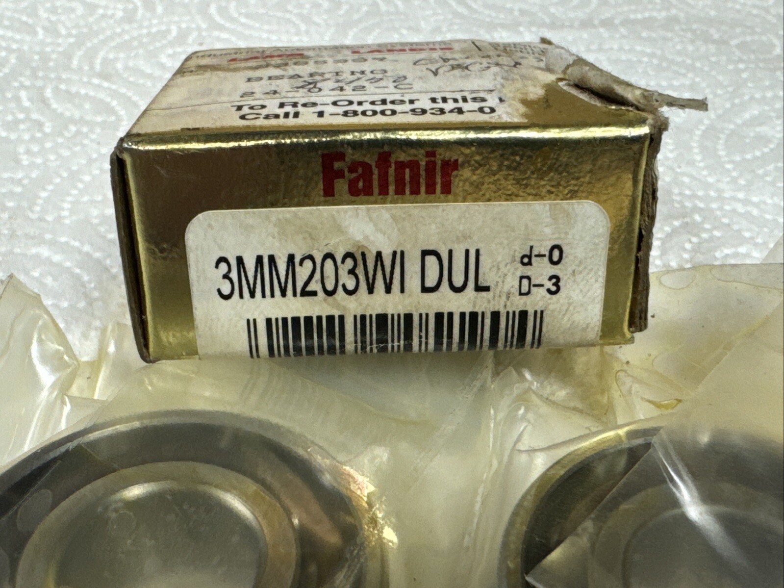 NEW Fafnir 3MM203WI DUL Super Precision Matched Bearing Set 3MM203WICRDUL