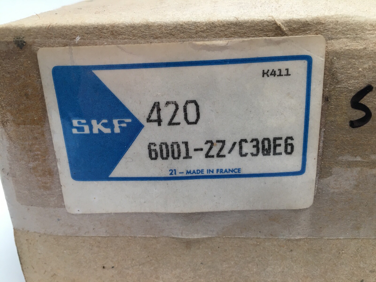 2pcs SKF 6001-2Z/C3 Bearing Metal Seals 12x28x8mm 6001 2Z ZZ C3/JEM 6001Z France