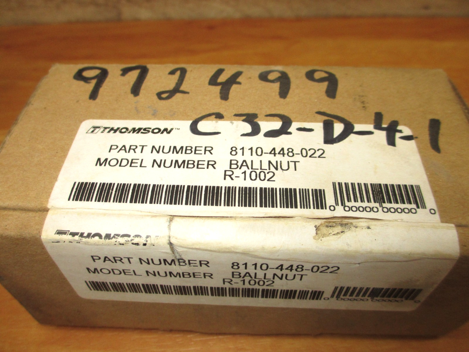 Thomson 8110-448-022 *NEW* Ballnut R-1002 KLJ