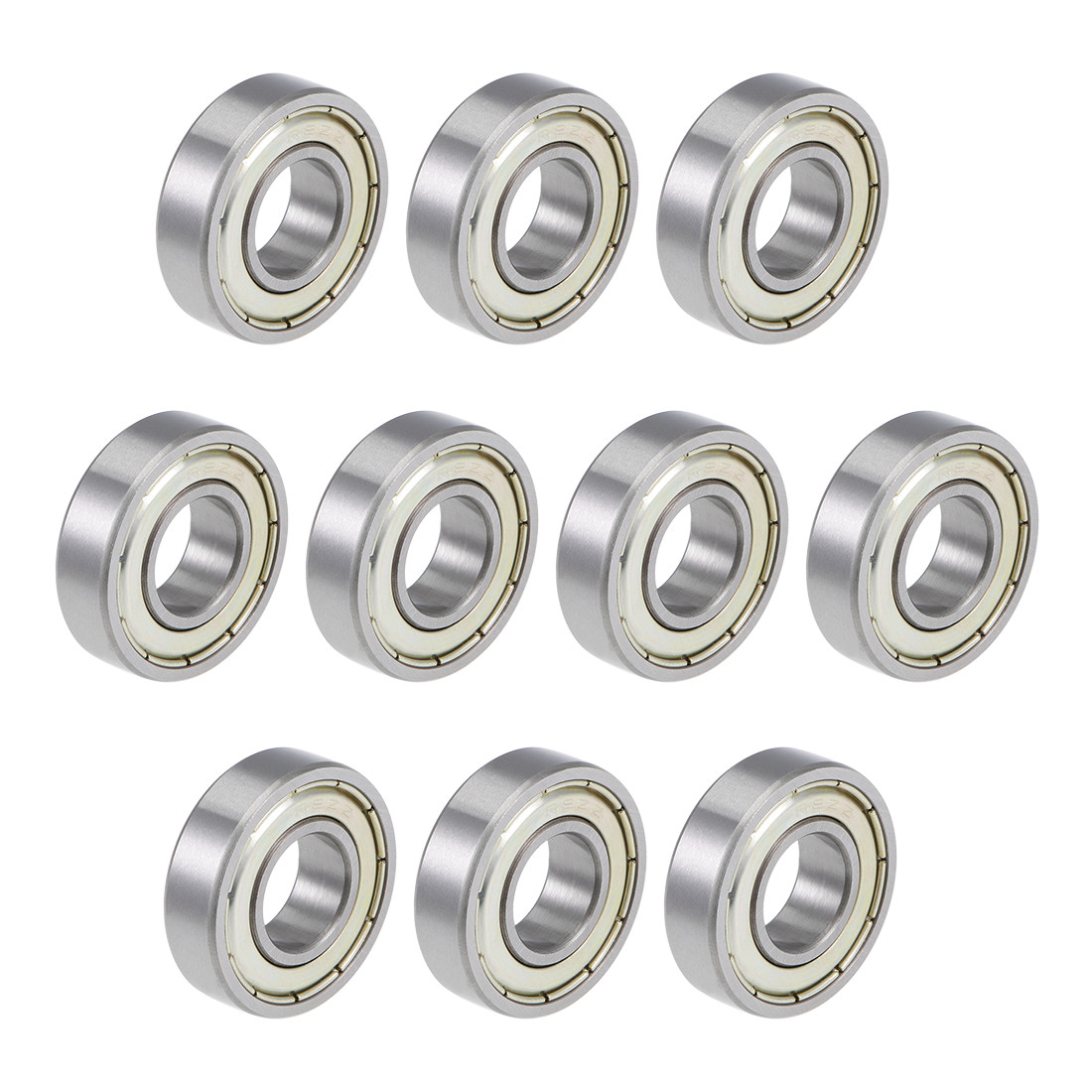 R8ZZ Deep Groove Ball Bearings Z2 1/2 x 1-1/8 x 5/16inch Double Shielded 10pcs