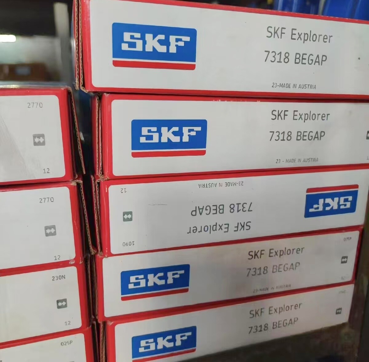 1-piece SKF 7318 BEGAP single row angular contact ball bearing-