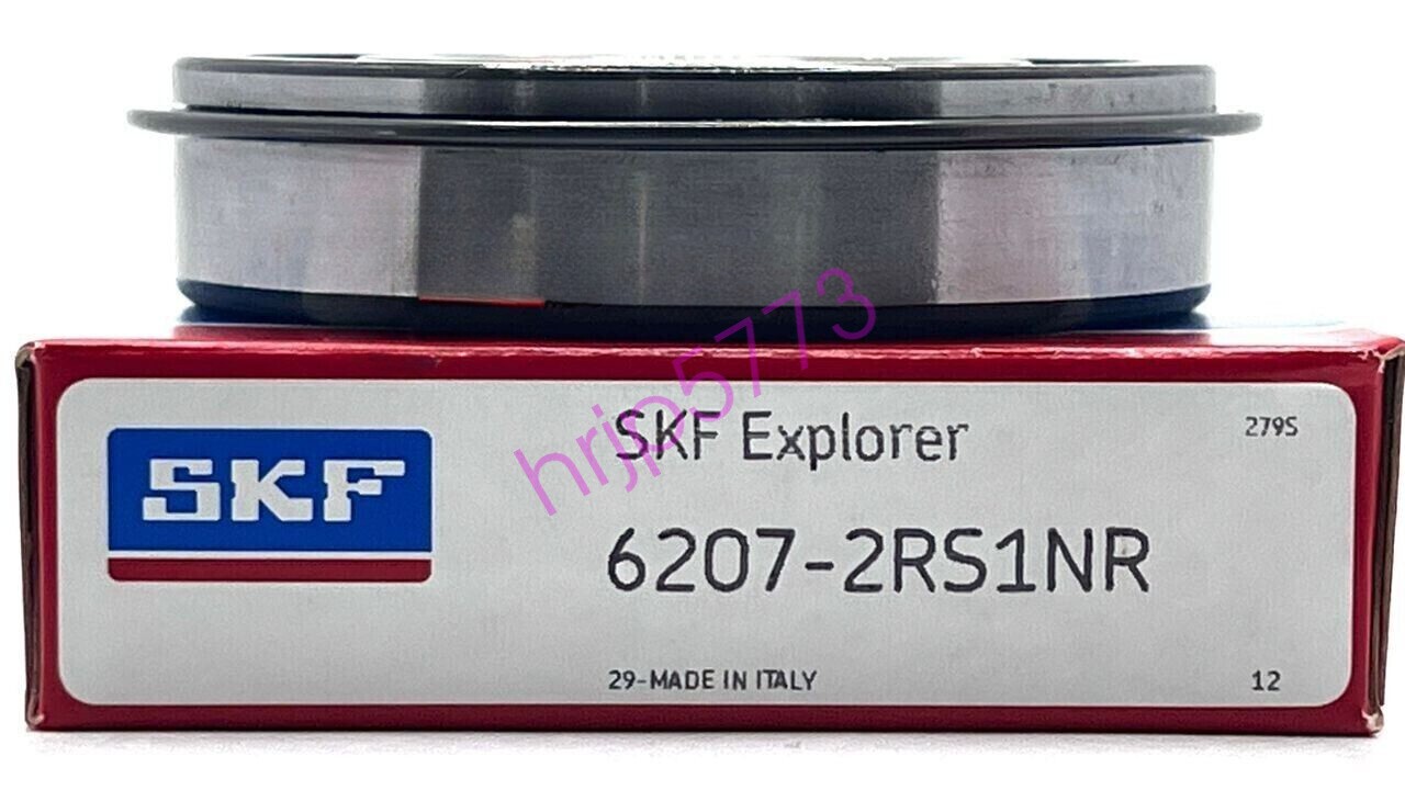 NEW SKF 6207 2RS1 NR SEALED BALL BEARING+ SNAP RING 35x72x17mm