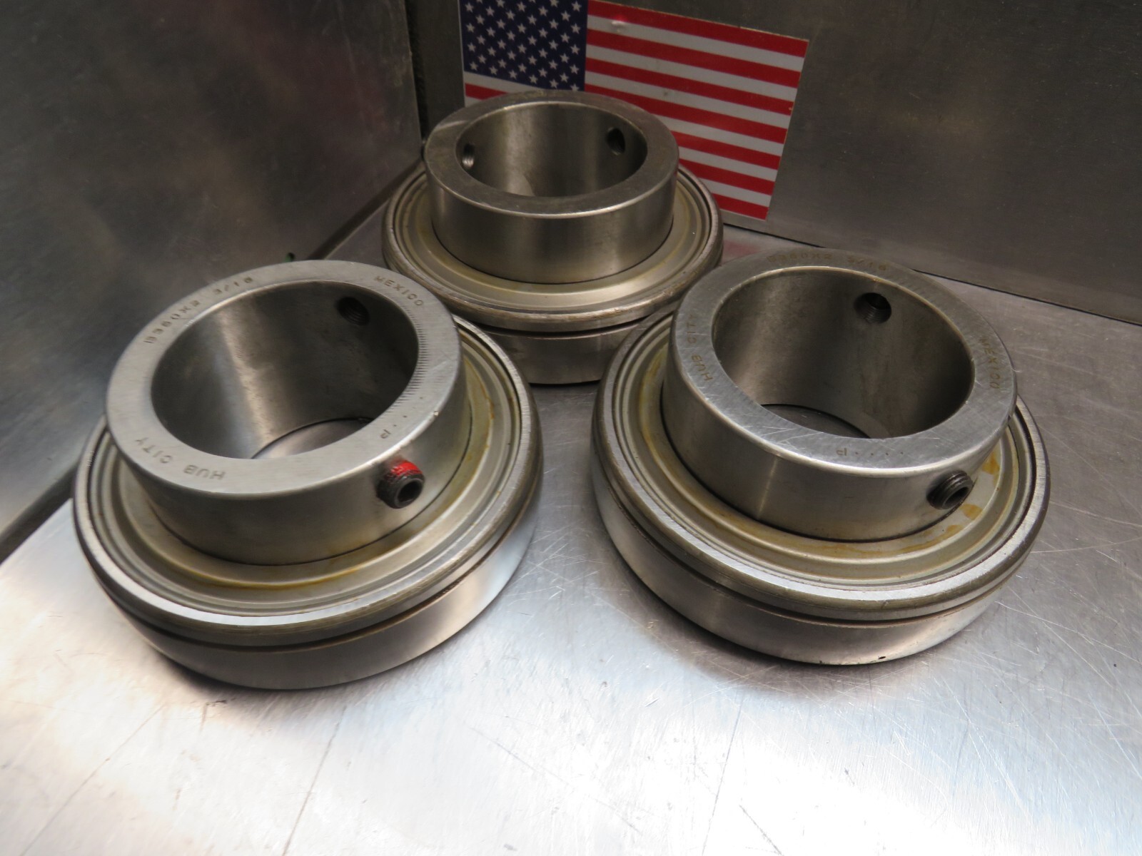 Hub City B350 x 2-3/16″ Insert Bearing Lot of 3!