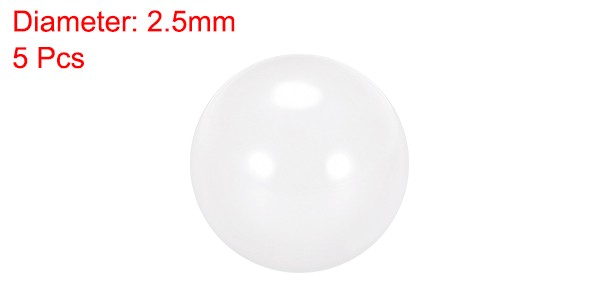2.5mm Ceramic Bearing Balls, ZrO2 Zirconium Oxide Ball G5 Precision 5pcs